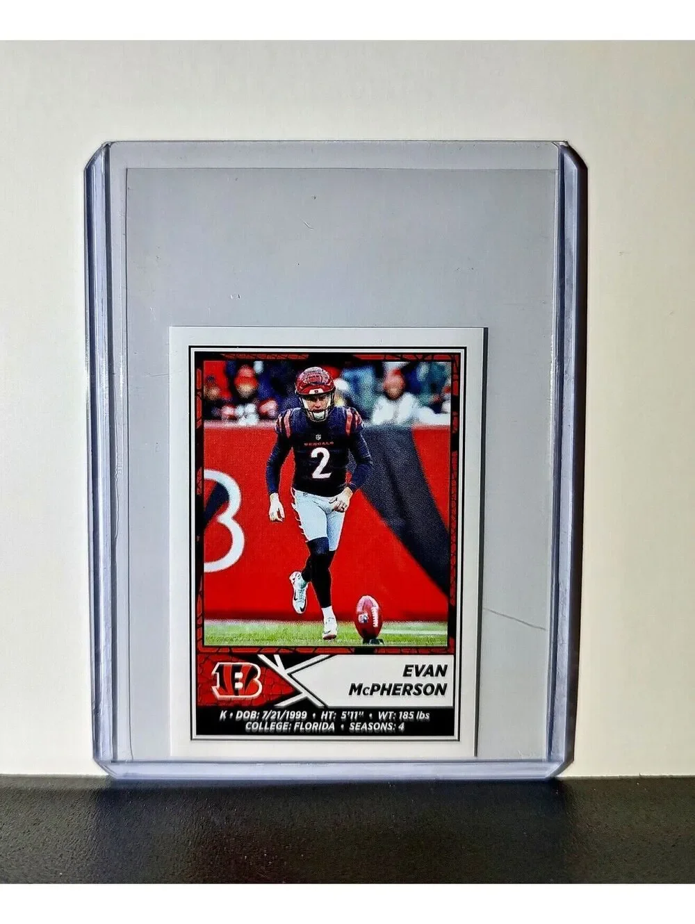 Evan McPherson 2024 Panini NFL Sticker #135 Cincinnati Bengals